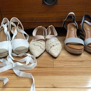 NEW- Women’s Size 6 Wedges/Flat Bundle